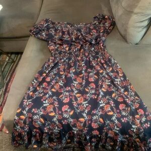 Mlle Gabrielle high low off the shouder dress